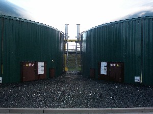 Nachgärer und Fermenter einer Biogasanlage