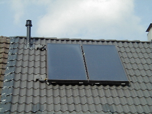 Solaranlage für die Warmwasseraufbereitung